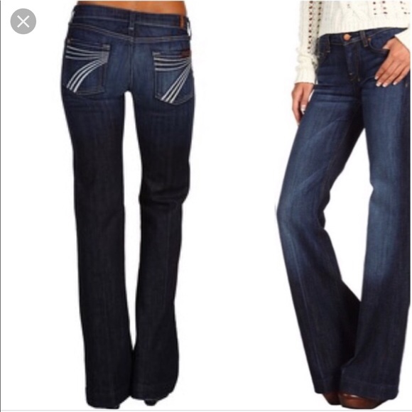 7 For All Mankind Denim - 7 For All Mankind Dojo Jeans with White Stitching